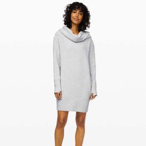 LULULEMON Along the Way Dress Heathered Core Ultra Light Grey {A43}